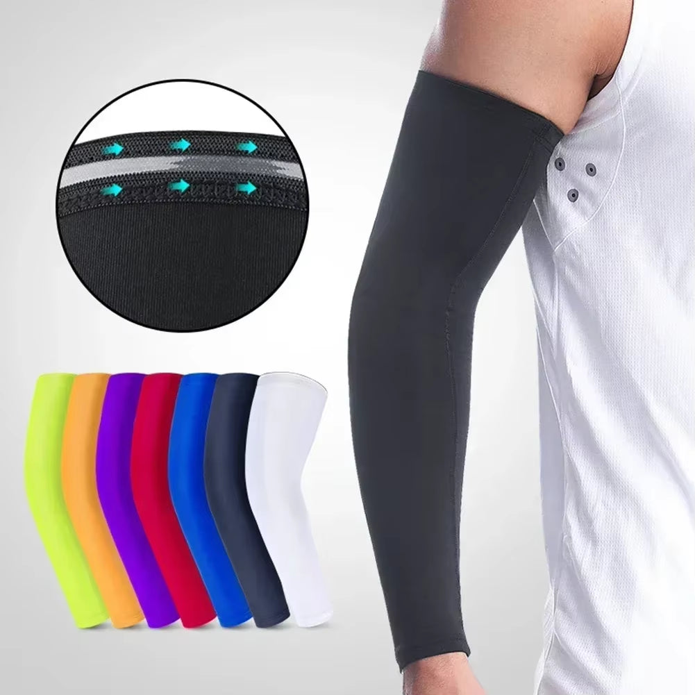 Cooling Arm Sleeves for Men Women Outdoor UV Protection Sports Sleeves for Basketball Football Volleyball Cycling Protection
