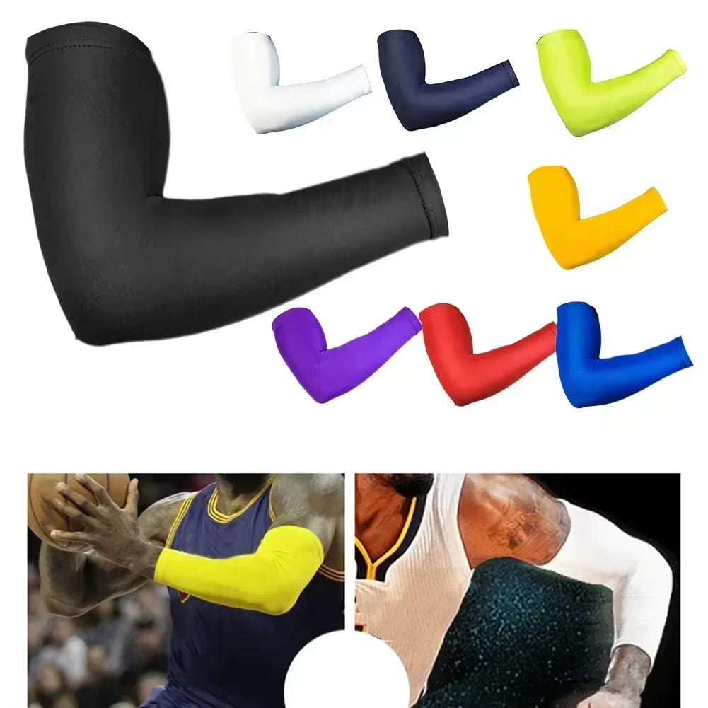 Cooling Arm Sleeves for Men Women Outdoor UV Protection Sports Sleeves for Basketball Football Volleyball Cycling Protection