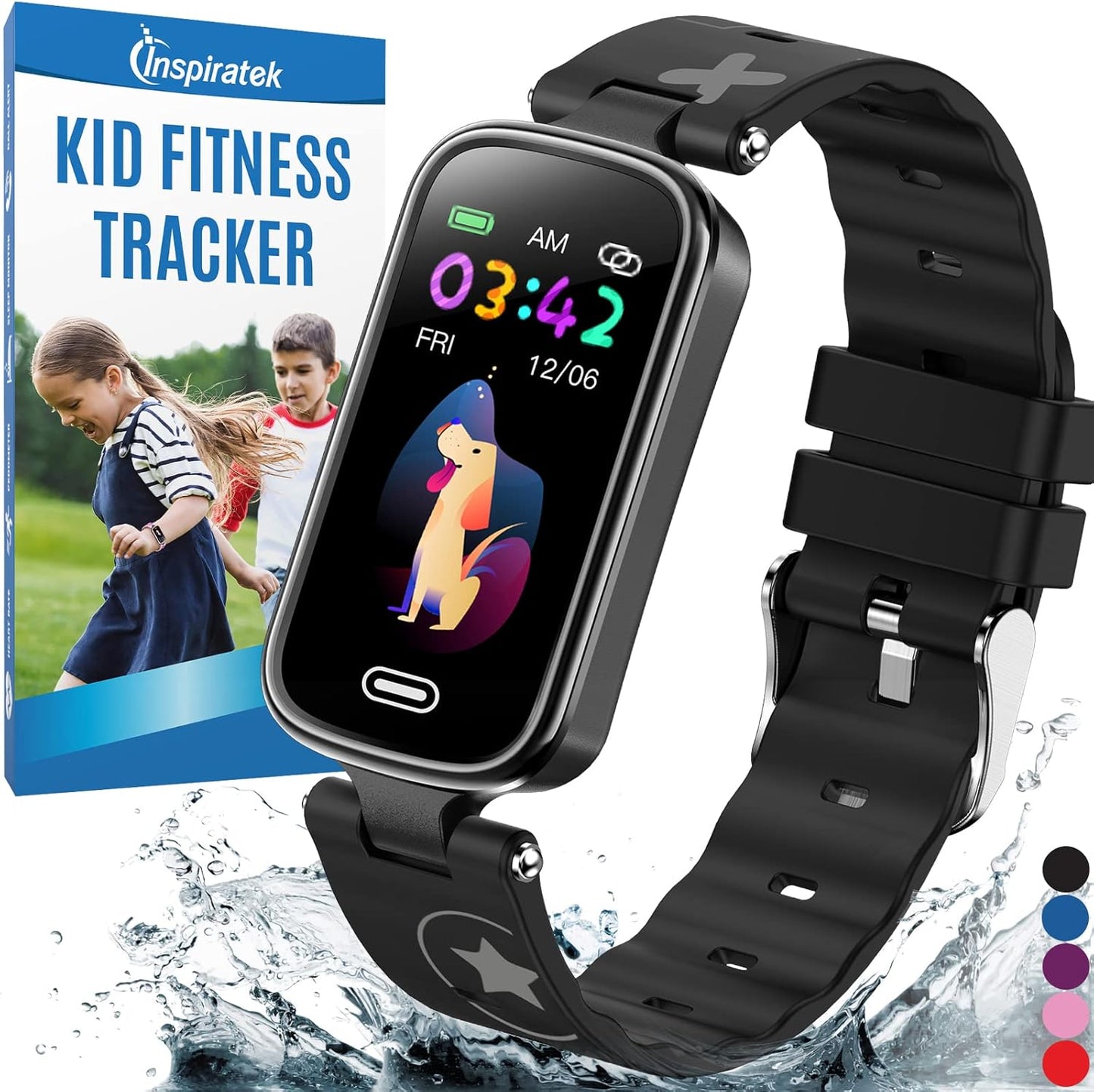 Kids Fitness Tracker for Age 5-16,2022 Upgraded Tracker Kids Watch,Waterproof Watch for Kids with Pedometer,Sleep Monitor & Calorie Counter,Fitness Watch for Kids Girls Boys Teen