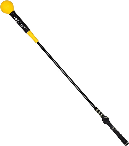 Golf Swing Trainer Aid - Golf Training Aid with Golf Grip Trainer Golf Training Equipment Power Flex Golf Swing Training Aid for Strength,Balance, and Tempo Golf Swing Speed Trainer